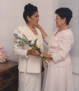 Juanita (left) and her daughter Andrea (right)